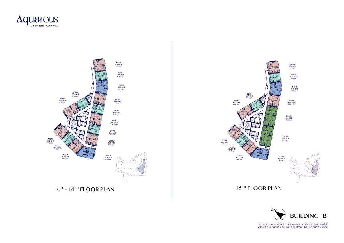Aquarous Building B Floor Plan 1