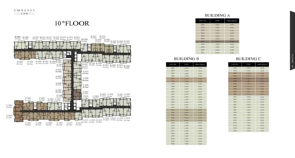 Embassy Life Floor Plan 10