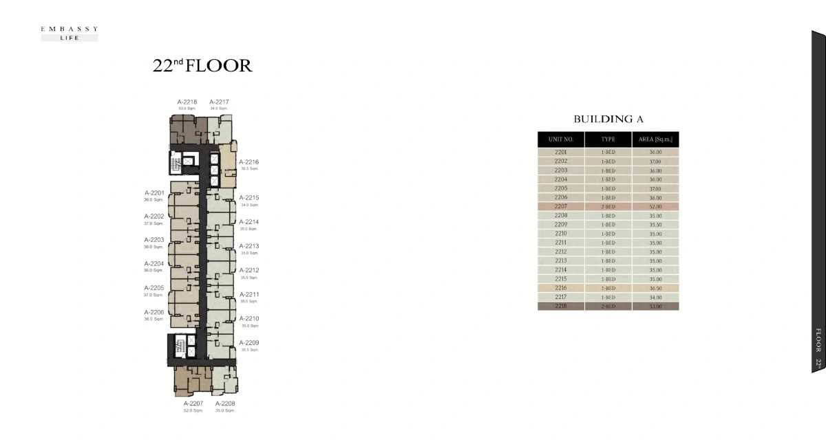 Embassy Life Floor Plan 22
