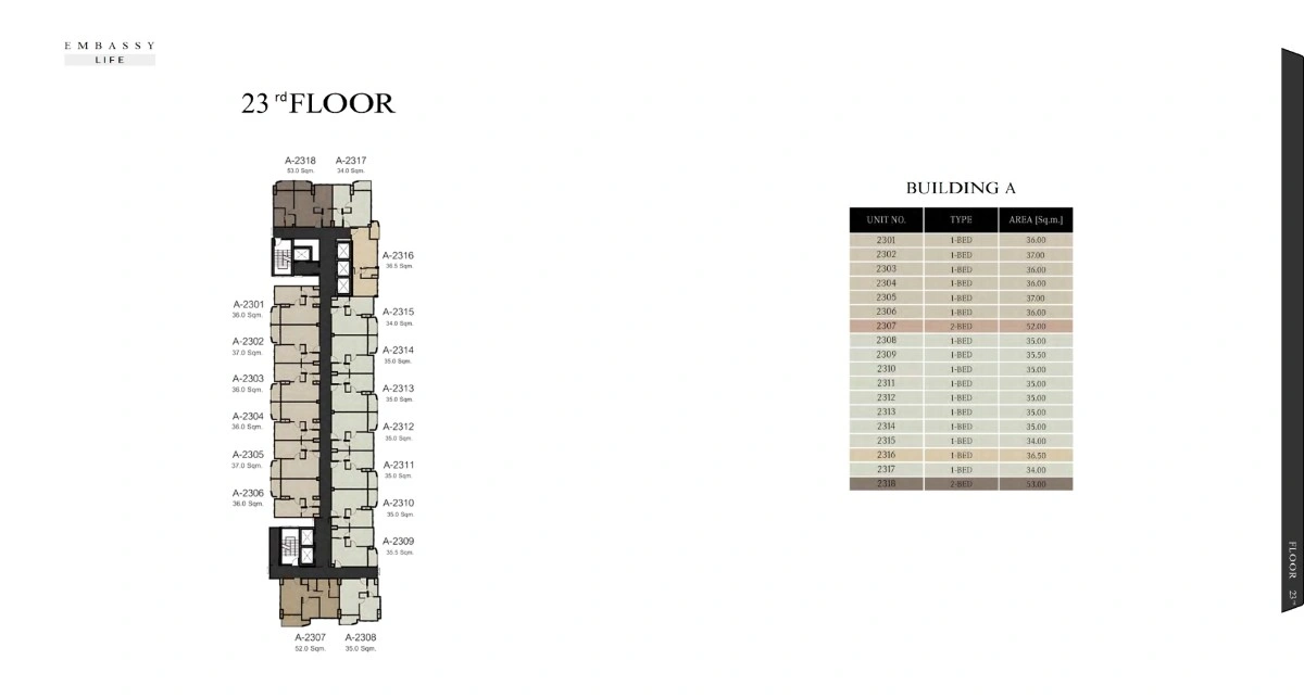 Embassy Life Floor Plan 23
