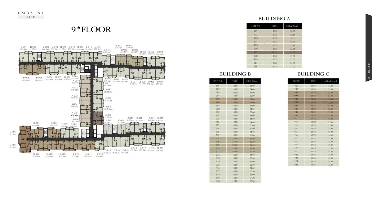 Embassy Life Floor Plan 9