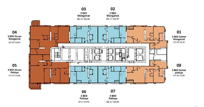 Once Wongamat Floor Plan 1