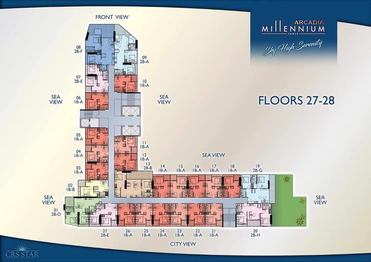 Arcadia Millennium Tower Penthouse Plan