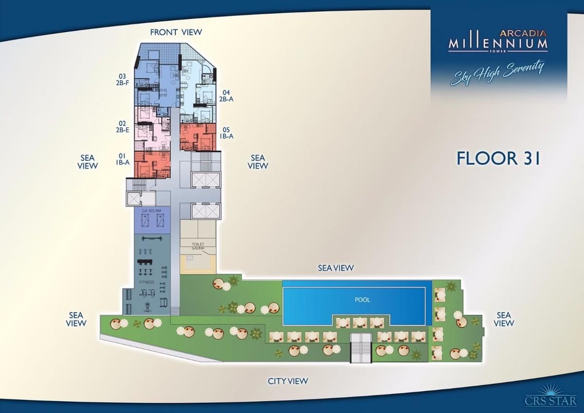 Arcadia Millennium Tower Penthouse Plan