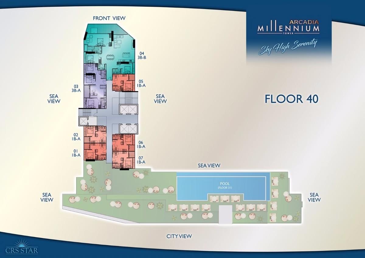 Arcadia Millennium Tower Penthouse Plan