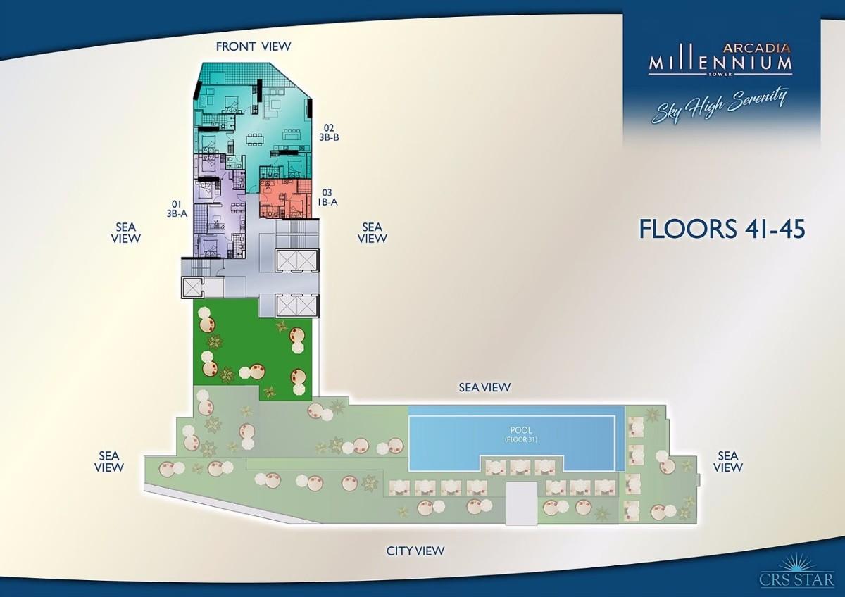 Arcadia Millennium Tower Penthouse Plan