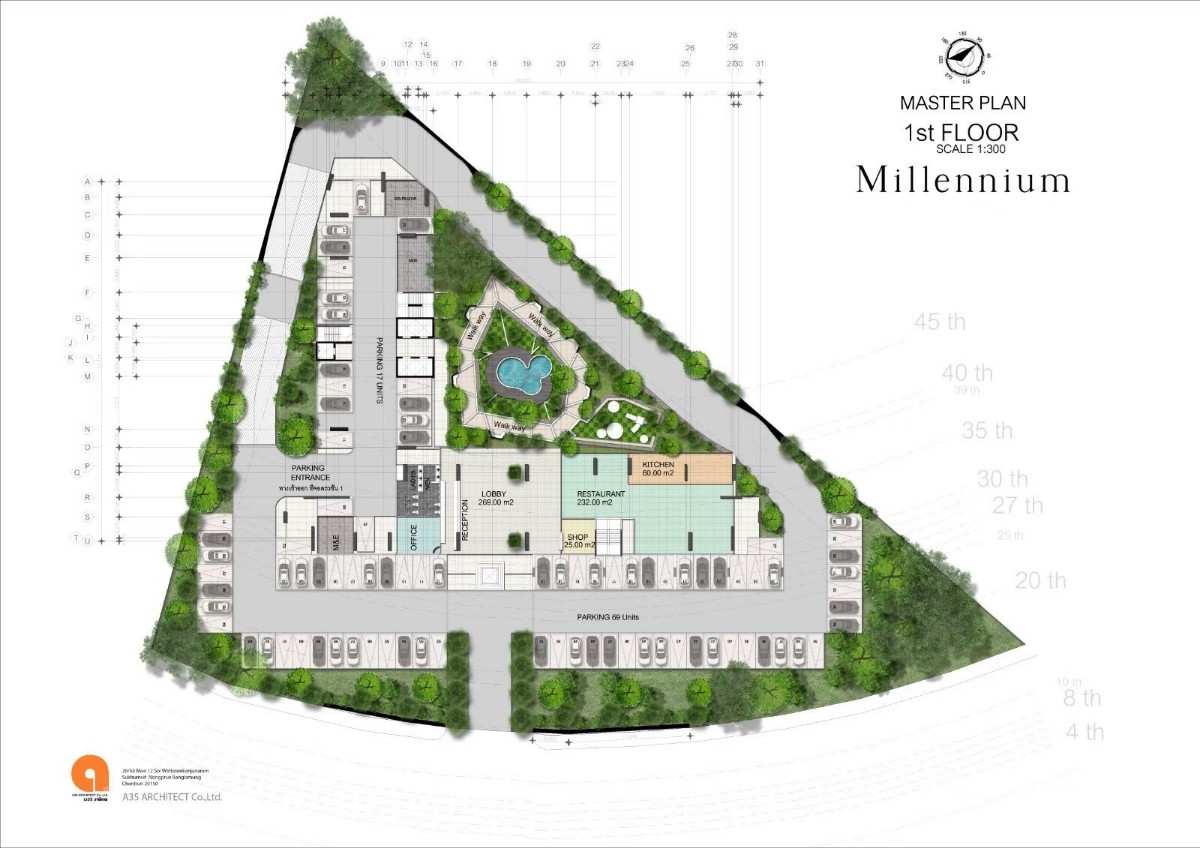 Arcadia Millennium Tower Penthouse Plan