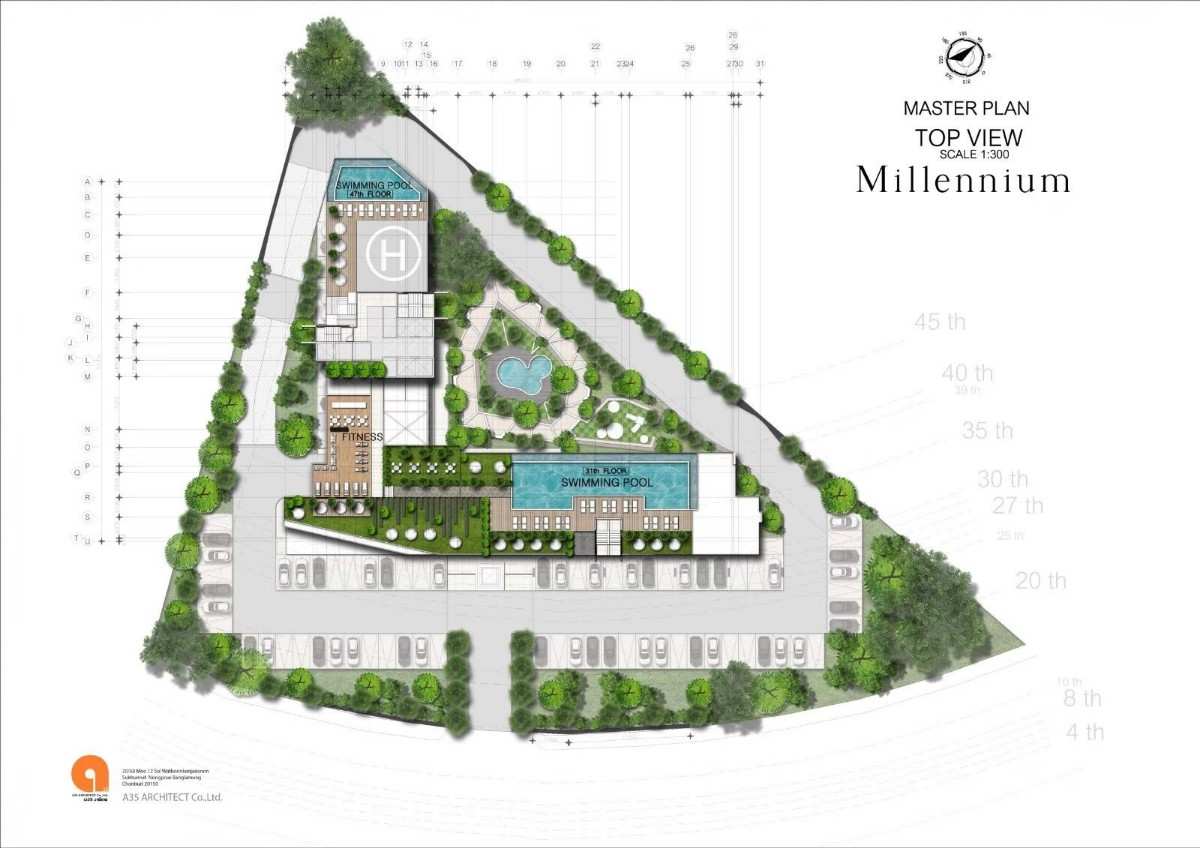 Arcadia Millennium Tower Penthouse Plan
