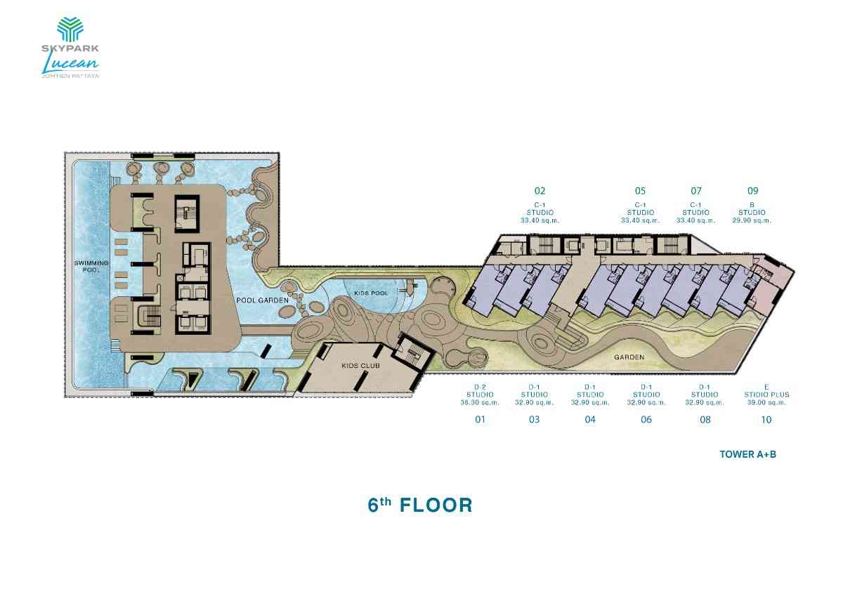 Skypark Lucean 6th Floor Plan