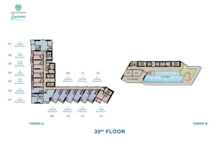 Skypark Lucean 30th Floor Plan