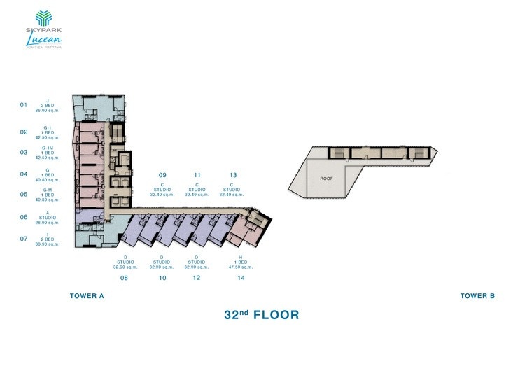 Skypark Lucean 32nd Floor Plan