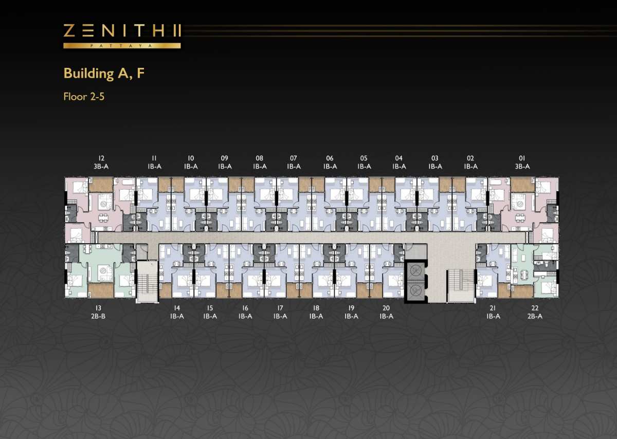 Zenith Pattaya II Premium Studio Plan